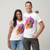Regenbogen-Fliegenfischköder Retro-Sonnenuntergang T-Shirt (Unisex)
