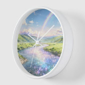Regenbogen-Flusstal-Wanduhr Uhr (Winkel)