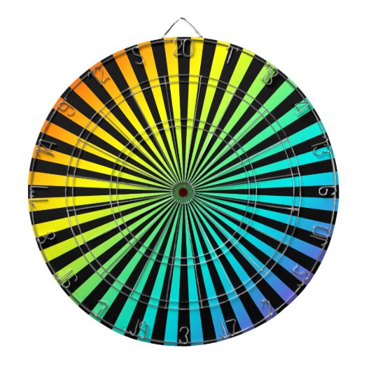 Regenbogen Fokus Dartscheibe (vorne)