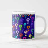 Regenbogen-Fragezeichen Jumbo-Tasse (Rechts)