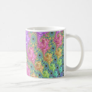 Regenbogen-Fraktal Kaffeetasse