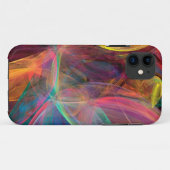 Regenbogen-Fraktal-Kunst Case-Mate iPhone Hülle (Rückseite (Horizontal))