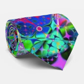 Regenbogen-Fraktal-Kunst Krawatte (Gerollt)