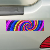 Regenbogen-Fraktal-Kunst-Strudel-Muster Autoaufkleber (Auf Auto)