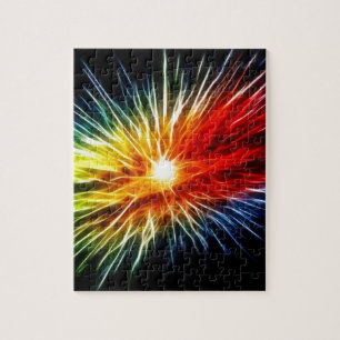 Regenbogen-Fraktal Puzzle