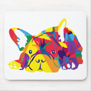 Regenbogen Französische Bulldogge Mousepad