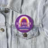 Regenbogen Freiwilliger Lila Button (Beispiel)