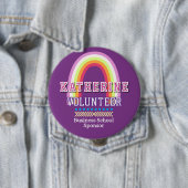 Regenbogen Freiwilliger Lila Button (Beispiel)