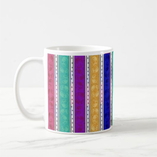 Regenbogen-Frettchen-Tasse Kaffeetasse (Links)