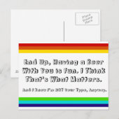 Regenbogen-Freundschaftspostkarte Postkarte (Vorne/Hinten)