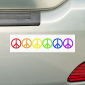 Regenbogen-Frieden Autoaufkleber (Auf Auto)