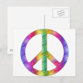 Regenbogen Frieden Postkarte (Vorne/Hinten)
