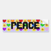 Regenbogen-FriedensAutoaufkleber Autoaufkleber (Vorne)