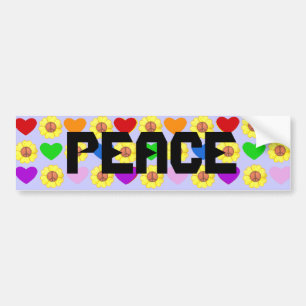 Regenbogen-FriedensAutoaufkleber Autoaufkleber