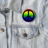 Regenbogen-Friedenssymbol Button (Beispiel)