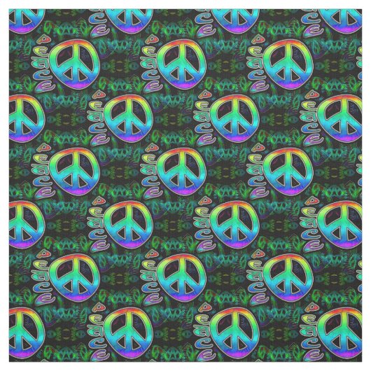 Regenbogen-Friedenssymbol Stoff (Muster)