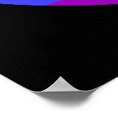Regenbogen-Friedenszeichen Poster (Ecke)