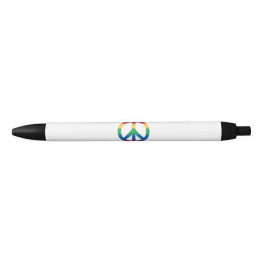 Regenbogen-Friedenszeichen-Stift Kugelschreiber (Vorderseite)