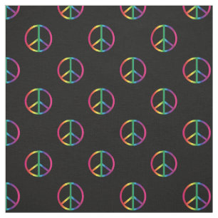 Regenbogen-Friedenszeichen Stoff