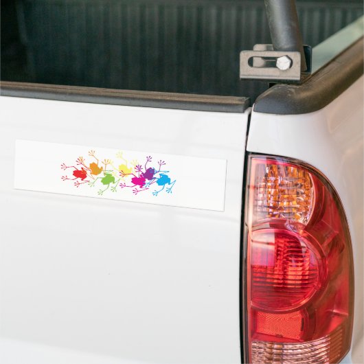 Regenbogen-Frösche Autoaufkleber (Auf Lkw)