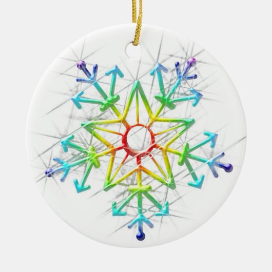 Regenbogen Frost 1 Ornament (Vorne)