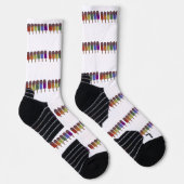 Regenbogen-Frozen-Pop-Parade Socken (Rechts)