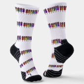 Regenbogen-Frozen-Pop-Parade Socken (Gewinkelt)