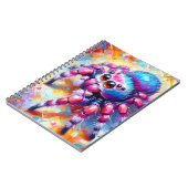 Regenbogen-Funkel-Spinne-Notizbuch Notizblock (Linke Seite)