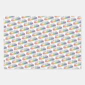 Regenbogen für den weltgrößten Lehrer Geschenkpapier Set (Vorderseite 2)