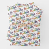 Regenbogen für den weltgrößten Lehrer Geschenkpapier Set (Beispiel)