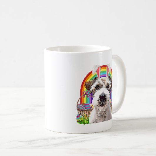 Regenbogen für Hunde Kaffeetasse (VorderseiteRechts)