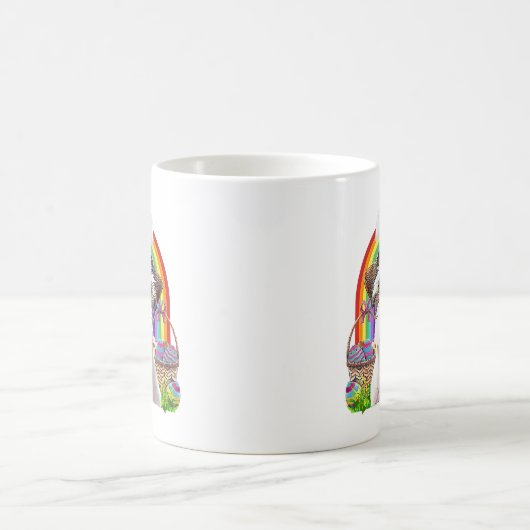 Regenbogen für Hunde Kaffeetasse (Mittel)