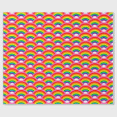 Regenbogen für immer Muster Geschenkpapier (Flach)