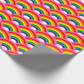 Regenbogen für immer Muster Geschenkpapier (Ecke)