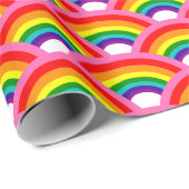 Regenbogen für immer Muster Geschenkpapier (Rolleneckpunkt)