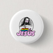 Regenbogen für Jesus Button (Vorderseite)