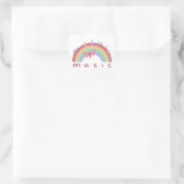 Regenbogen für Kinder Quadratischer Aufkleber (Tasche)