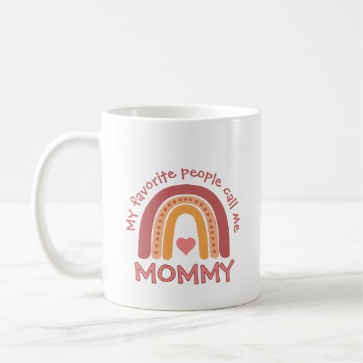 Regenbogen für Mami von Kindern Kaffeetasse (Links)