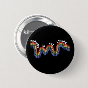 Regenbogen für psychische Gesundheit LGBTQ Button