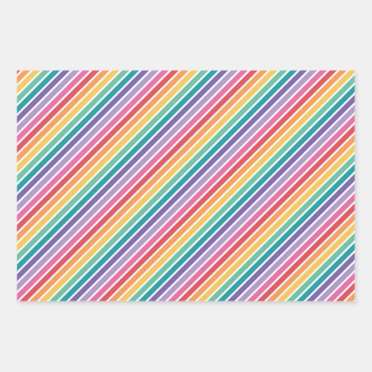 Regenbogen für Sie Geschenkpapier Set (Vorderseite)