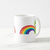 Regenbogen-Furzen Kaffeetasse (VorderseiteRechts)