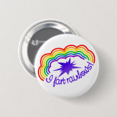 Regenbogen-Furzknopf Button (Vorne & Hinten)