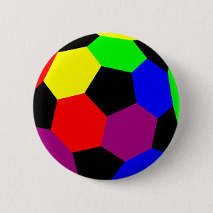 Regenbogen-Fußball in der Regenbogen-Nation Button