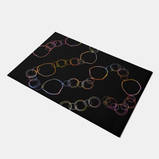 Regenbogen Fußmatte (Schrägansicht)