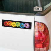 Regenbogen-Gänseblümchen Autoaufkleber (Auf Lkw)
