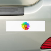 Regenbogen-Gänseblümchen Autoaufkleber (Auf Auto)