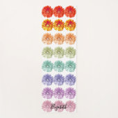 Regenbogen-Gänseblümchen hell und farbenfroh Yogamatte (Vorderseite)