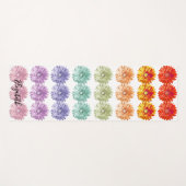 Regenbogen-Gänseblümchen hell und farbenfroh Yogamatte (Vorderseite (Horizontal))