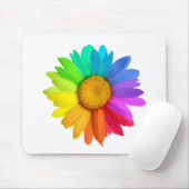 Regenbogen-Gänseblümchen Mousepad (Mit Mouse)