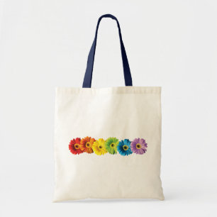 Regenbogen-Gänseblümchen Tragetasche
